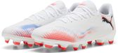 PUMA FUTURE 8 PLAY FG/AG Dames Voetbalschoenen - PUMA White-PUMA Black-Glowing Red