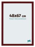 Your Decoration - Cadre pour puzzle 48x67 cm - Rouge vin balayé