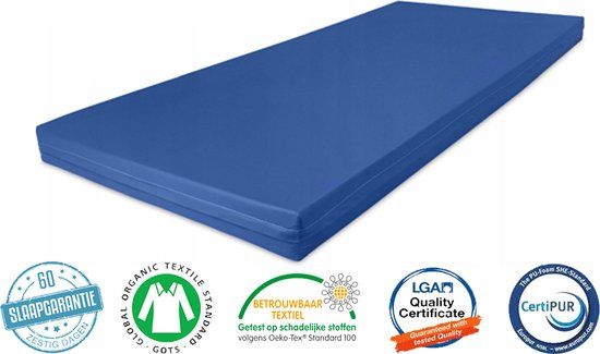 NOVIO - Incontinentie Matras - Waterdicht - 90x190cm - Zorgmatras - Blauw