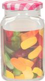 PLASTICFORTE Weckpot/inmaakpot Classic - 500ml - kunststof - draaideksel - roze - D7 x H13 cm