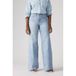Levi's 318 shaping mid waist wide leg jeans light blue denim