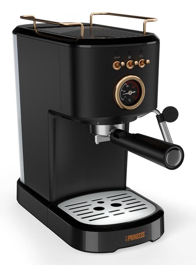 Princess 249417 Half Automatic Espresso Machine - 1.2L - Black