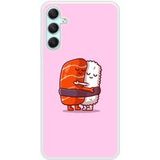 Samsung Bedrukt siliconen hoesje compatibel met Galaxy A24 4G Sushi hug