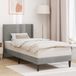 Maison Exclusive - Lit cadre avec tête de lit gris clair 100 x 200 cm, velours