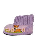 BECK Huisschoenen 'Kitz' olijfgroen / lavendel / donkeroranje / rosa
