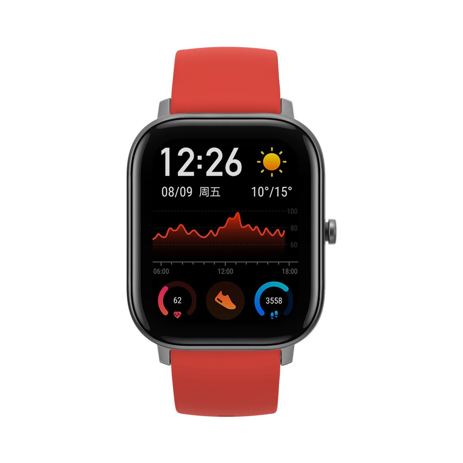 Xiaomi GTS Smartwatch - 1.65" AMOLED Display - GPS - Orange Strap