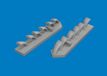 Eduard Modelbouwpakket - 6481199 PRINT - Uitlaatpijpen voor Focke-Wulf Fw-190D-9 - Resin onderdeel - 1:48 - Modelbouw
