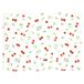 Set de table côtelé, coton bio GOTS, cerises, 35 x 50 cm