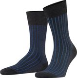 FALKE Shadow gedessineerd katoen sokken heren grijs - maat 41-42