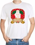 Bellatio Decorations Foute kerst shirt wit - take me its Christmas - voor heren S