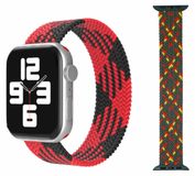 Wigento Apple Watch Series 1 + 2 Ultra 49mm, 9 / 8 / 7 45 / 6 SE 5 4 44 / 3 2 1 42mm - Vervangende nylon horlogeband