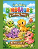 Cute Baby Dinosaurs Coloring Book: Fun and Easy Dinosaur Coloring Pages for Kids Ages 3–5 | Cute Baby Dinos for Preschool and Toddlers