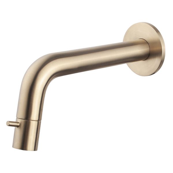 Wiesbaden Sophia Toiletkraan Muurbevestiging Inkortbaar 12.9-20.5cm Geborsteld Messing 22.5760