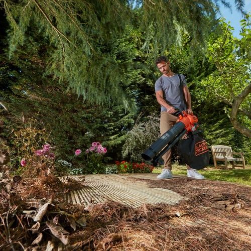 BLACK+DECKER BCBLV3625L1 Cordless Leaf Blower - 36V - 8 Speeds - 3-in-1