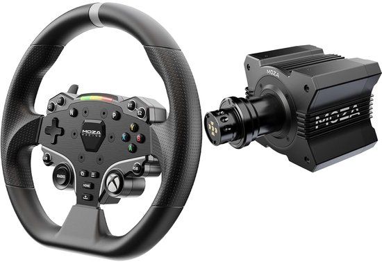 Moza Racing MOZA R9 V3 + MOZA ESX Steering Wheel Bundle – Direct Drive 9Nm – Xbox & PC