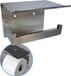 Sanics WC Rolhouder Zilver - Toiletrolhouder met Plankje - RVS - Zelfklevend