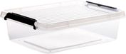 5Five opberg kist met deksel - Clip Box - 8,5 liter - 39 x 29 x 12 cm - kunststof - transparant
