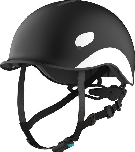 CRNK Tango Junior Kinderhelm - Zwart - Fietshelm voor Kinderen - Lichtgewicht - Verstelbaar - Unisex