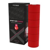 Kintex 6 rollen sporttape 3,8 cm x 10 m, onelastisch, fixatie, verschillende kleuren