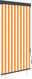 Maison Exclusive - Store roulant d'extérieur 100x250 cm blanc et orange