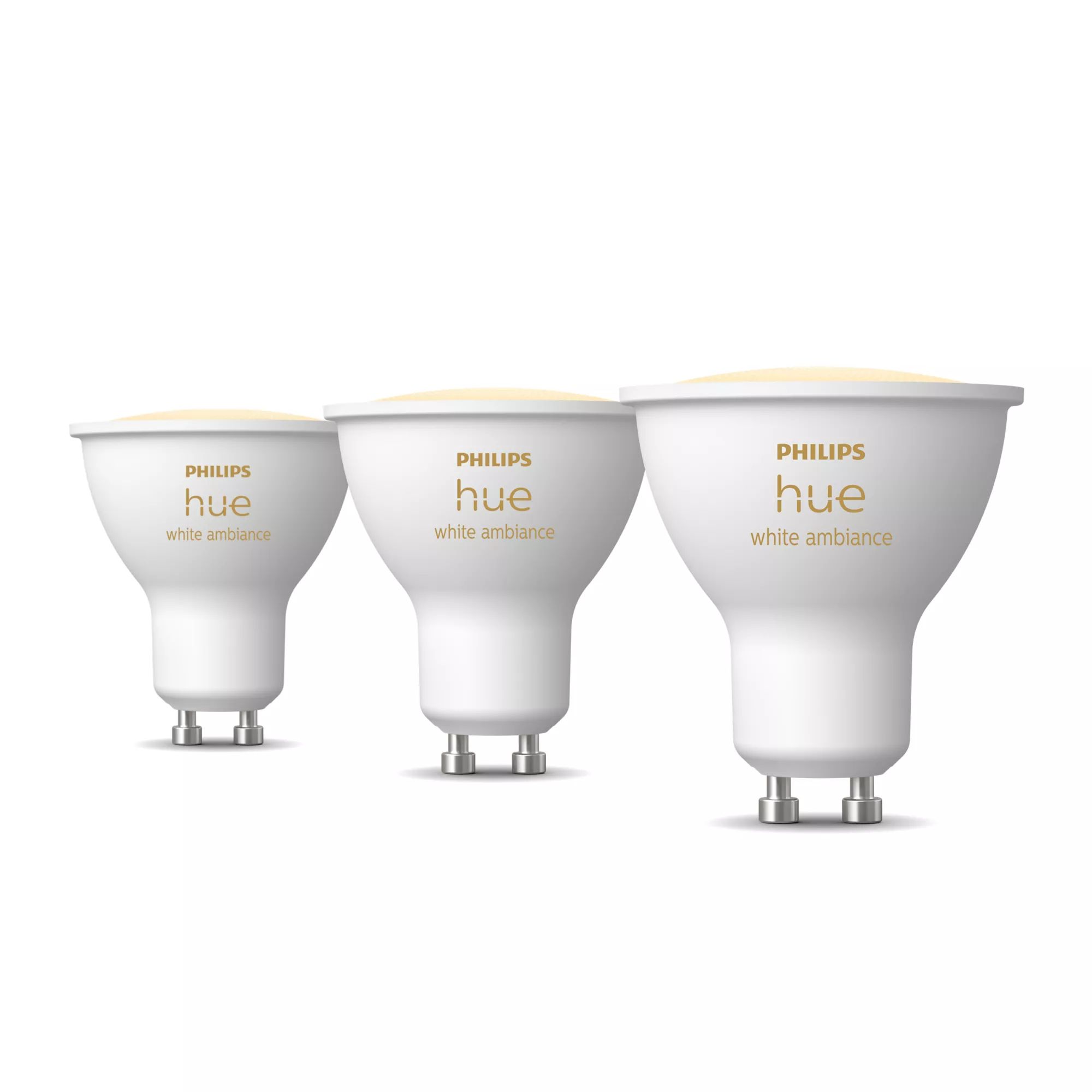 Philips Hue White Ambiance GU10 Spot - 3-pack - Warm tot Koelwit Licht - Smart Home - LED