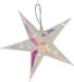 Svenska Living Verlichte kerstster - zilver iriserend - 34 cm - op batterij - warm wit