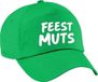 Bellatio Decorations Feestmuts Fun verkleed petje - groen - voor dames en heren - team baseball cap - carnaval - uitje - feestkleding