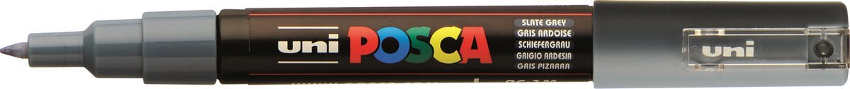 Posca Uni paintmarker PC-1MC, 0,7 mm, leigrijs 6 stuks