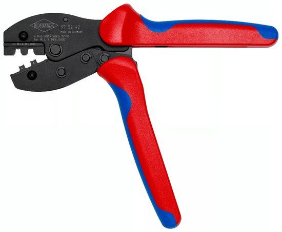 KNIPEX PreciForce krimptang voor mc4/mc4 evo2 4–6 mm² 220mm (97 52 42)