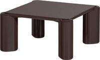 WOOOD Tiven Salontafel - Hout - Hoogglans Donkerbruin - 42x80x80