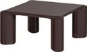 WOOOD Tiven Salontafel - Hout - Hoogglans Donkerbruin - 42x80x80