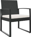 vidaXL Tuinstoelen 2 stuks polypropeen zwart