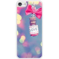 Apple iPod Touch 5/6 Love noeud rose bedrukt siliconen hoesje