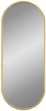 vidaXL Wandspiegel 50x20 cm ovaal goudkleurig