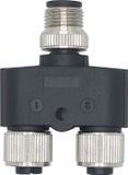 Exiro M12 5P Y-Splitter Male-Male-Female
