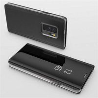 Phonillico® Zwart spiegelhoesje voor Samsung Galaxy S20 PLUS - Clear View-bescherming