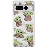 ERT GROUP mobiel telefoonhoesje voor Google PIXEL 7 PRO origineel en officieel erkend Star Wars patroon Baby Yoda 029 optimaal aangepast aan de vorm van de mobiele telefoon, gedeeltelijk bedrukt