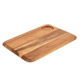Olympia afgerond acaciabord 340 x 240 mm serveerplaat catering