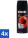Axe 4 x Déodorant Bodyspray Musk Patchouli & Fougere 150 ml
