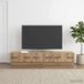 Maison Exclusive - Meuble TV, dimensions : 147 x 34,5 x 27 cm, fabriqué en bois composite imitation chêne massif