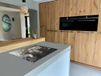 Chefcare Inductie Beschermer Hoekige Origami Wereldkaart - Abstract - Zwart Wit - 77x59 cm - Inductie Mat