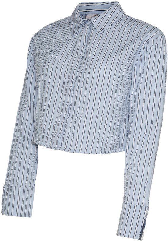 Mama Licious Gestreepte blouse Brunnera Blue