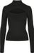 Urban Classics Cut-Out Turtleneck Longsleeve Dames Shirt met lange mouwen - Zwart - XL