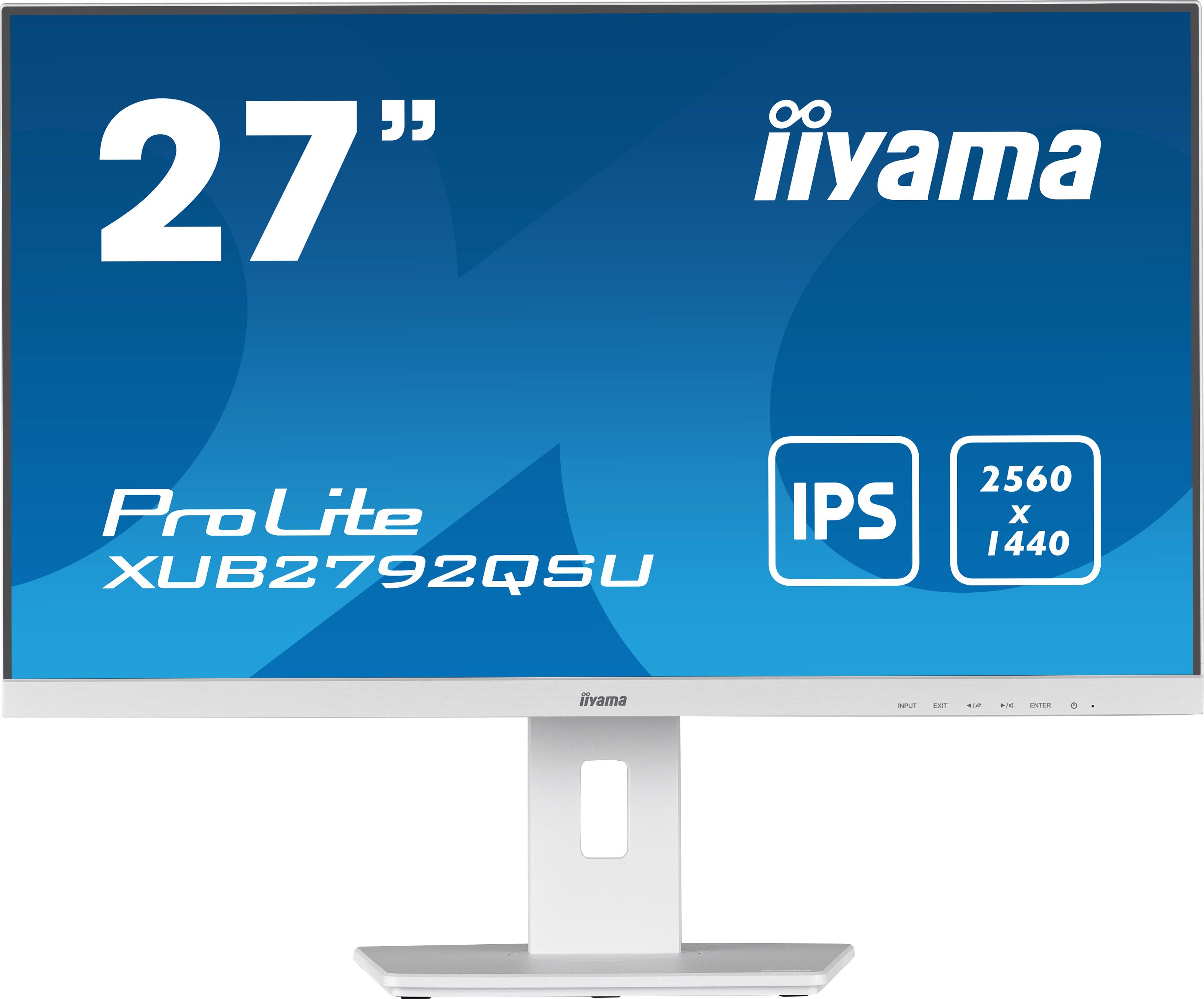 iiyama ProLite XUB2792QSU-W5 - 27" Wide Quad HD Monitor - White