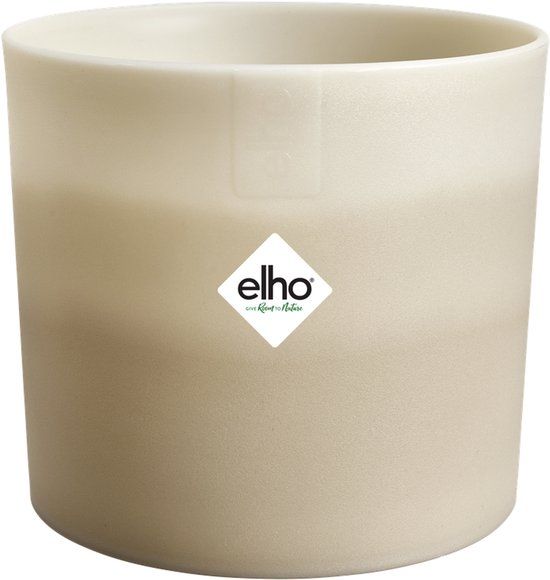 Elho Colour Gradiant Rond 14cm - Bloempot voor Binnen - Zandsteen Beige