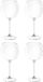 Santex Rode wijn/gin tonic glas - 4x - 650 ml - transparant - onbreekbaar kunststof