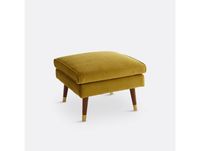 la-redoute-interieurs LA REDOUTE Pouf en velours (Y) Jaune Ocre