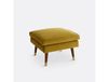 la-redoute-interieurs LA REDOUTE Pouf en velours (Y) Jaune Ocre