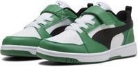 PUMA Rebound V6 Lo AC+ PS Unisex Sneakers - PUMA White-PUMA Black-Archive Green