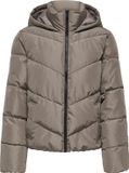 ONLY - ONLCLAIR LIFE PUFFER HOOD JACKET CC OTW - Fille - Veste matelassée - S - Polyester - Walnut